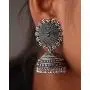 Royal Bling Tribal Muse Collection Oxidized Silver Tone Indian Jhumka Jhumki Earrings Jewelry for Women Royal Bling Tribal Muse Collection Oxidized Silver Tone Indian Jhumka Jhumki Earrings Jewelry for Women