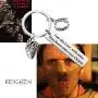 KEYCHIN American TV Show Inspired Gift Hannibal Lecter Lovers Gift I Eat This Liver with Some Fava Beans Keychain Halloween Jewellery Horror Movie Peripheral Gift KEYCHIN American TV Show Inspired Gift Hannibal Lecter Lovers Gift I Eat This Liver with Some Fava Beans Keychain Halloween Jewellery Horror Movie Peripheral Gift