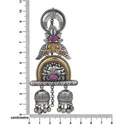 Aheli Intricate Crafted Vintage Inspired Indian Boho Oxidized Jhumka Jhumki Earrings Ethnic Wedding Party Fashion Jewelry for Women
