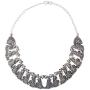Sansar India Oxidized Silver Plated Peacock Choker Indian Necklace Jewelry for Girls and Women