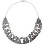 Sansar India Oxidized Silver Plated Peacock Choker Indian Necklace Jewelry for Girls and Women Sansar India Oxidized Silver Plated Peacock Choker Indian Necklace Jewelry for Girls and Women