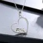 oGoodsunj Mother Daughter Jewelry - 925 Sterling Silver Necklace Lucky Elephant Love in Heart Pendant Ring Bracelet for Women Girls