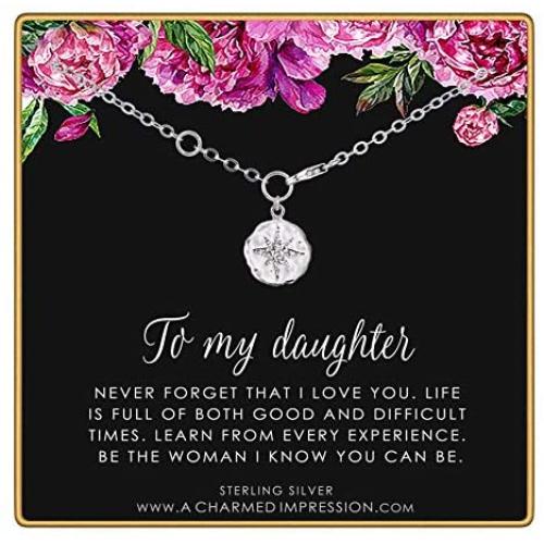 Gift for Daughter • Sterling Silver CZ Diamond Starburst Bracelet • Daughter Gifts from Mom Dad • Teen Girls Adult Daughter • Encouragement Gifts for Women • Motivational Inspirational Jewelry