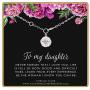 Gift for Daughter • Sterling Silver CZ Diamond Starburst Bracelet • Daughter Gifts from Mom Dad • Teen Girls Adult Daughter • Encouragement Gifts for Women • Motivational Inspirational Jewelry