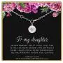 Gift for Daughter • Sterling Silver CZ Diamond Starburst Bracelet • Daughter Gifts from Mom Dad • Teen Girls Adult Daughter • Encouragement Gifts for Women • Motivational Inspirational Jewelry