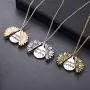HkFcle Pendant Necklace, Alloy Sunflower Necklace, eco-Friendly Pendant Necklace, Couple Jewelry/Gift (Color : 3 Colors) HkFcle Pendant Necklace, Alloy Sunflower Necklace, eco-Friendly Pendant Necklace, Couple Jewelry/Gift (Color : 3 Colors)