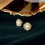 PPJew Gold Plated Opal Sunflower Earrings for Women Girls Sunflower Jewelry Gift for Girlfriend Wife Mother Daughter