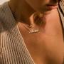 Daetlmn Zodiac Sign Necklaces Zodiac Horoscope Necklace Leo Cancer Necklace Zodiac Letter Necklace Constellation Birth Mouth Gift Zodiac Jewelry Gift for Her Gold/Silver