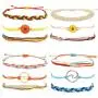 HUASAI VSCO Wave Bracelets Adjustable Waterproof String Surfer Rope Beach Surfer Bracelets HUASAI VSCO Wave Bracelets Adjustable Waterproof String Surfer Rope Beach Surfer Bracelets