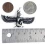 ISIS Egyptian Goddess of the Moon Life Healing Magic Pagan Paganism Wicca Wiccan Celtic Silver pewter Unisex Mens Pendant Necklace Protection Amulet Wealth Money Lucky Charm Safe Travel Talisman