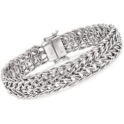 Ross-Simons Sedusa-Link Bracelet in Sterling Silver With Magnetic Clasp