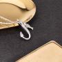 Fish hook Cremation Urn Pendant Memorial Necklace for ashes Fish Urn cremation necklace