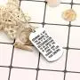 CAROMAY Pendant Necklace Inspirational Graduation Gift Courage is Not The Absence of Fear for Men Women Son Girls
