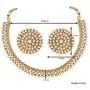 Aheli Bollywood Fashion Faux Stone Wedding Necklace Earrings Indian Fashion Jewelry Set for Women