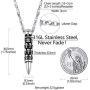 Richsteel Mens Skull/Skull Bullet/Devil Demon Pendant Necklace Stainless Steel/18K Gold Plated Punk Gothic Jewelry(with Gift Box)