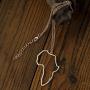 1 Set Big African Map Pendant Necklace Ethnic Ornaments Drop Dangle Earrings Exaggerate Gold Silver Plated for Women Girl Men Hip Hop Jewelry