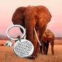 Best Friend Keychain Elephant Themed Gifts Farewell Keychain Friendship Keychain Thank You Gift for Family Friends