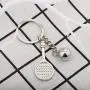 BAUNA Tennis Racket Keychain with Ball Charm Sport Key Ring Jewelry for Tennis Players Tennis Coaches BAUNA Tennis Racket Keychain with Ball Charm Sport Key Ring Jewelry for Tennis Players Tennis Coaches