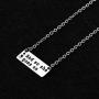 KUIYAI My Story Isnt Over Yet Inspired Necklace Keychain Depression Awareness Semicolon Jewelry