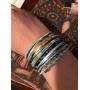 GelConnie Feather Leather Cuff Bracelet Magnetic Multi Strand Bracelet Wrap Bracelet Bohemian Jewelry Gifts for Women, Wife, Sister