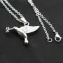 NEW Hummingbird Cremation Jewelry Love Bird URN Necklace Memorial Keepsake Pendant，Carved Locket Stainless Steel Keepsake Waterproof Memorial Pendant for Love,With Tool