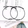 BOCHOI Pinky Promise Distance Matching Bracelets for Couples BFF Friendship Adjustable Cord Relationship Bracelets Him and Her Girlfriend Boyfriend Birthday