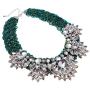 Jerollin Simulated Pearl Body Statement Necklace for Women, Fashion Collar Bib Necklaces Fashion Costume Jewelry Necklace