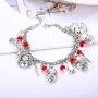 JOERICA 2 Pcs Charm bracelet for Women Horror bracelet Classic Scary Movie Jewelry Christmas Bracelet