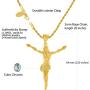 LIFETIME JEWELRY Cubic Zirconia Jesus Pendant Cross Necklace 24k Gold Plated