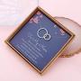 Gifts for Niece from Aunt - Sterling Silver Twisted Intertwined Double Circle Aunt Niece Necklace Jewelry - Necklaces for Teen Girls Christmas Birthday Gifts with Message Card & Gift Box