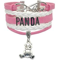 HHHbeauty Infinity Panda Bracelet Bear Friendship Cute Panda Charm Bracelet for Girls,Women,Men,Boys