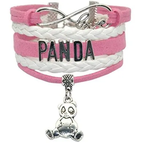 HHHbeauty Infinity Panda Bracelet Bear Friendship Cute Panda Charm Bracelet for Girls,Women,Men,Boys HHHbeauty Infinity Panda Bracelet Bear Friendship Cute Panda Charm Bracelet for Girls,Women,Men,Boys