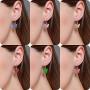 Butterfly Hoop Earrings,Acrylic Colored Earrings Set,Animal Elegant Charm Dangle Drop Huggie Earrings for Women Teen Girls Fashion Jewelry Gifts 6 Pairs