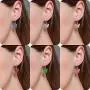 Butterfly Hoop Earrings,Acrylic Colored Earrings Set,Animal Elegant Charm Dangle Drop Huggie Earrings for Women Teen Girls Fashion Jewelry Gifts 6 Pairs