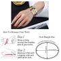 MLOVEY Love Friendship Bracelet Bangle Gold Rose Gold Silver with Cubic Zirconia Stones Stainless Steel Hinged Jewelry with Crystal Oval Bracelet Birthday Women Teen Girls