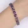GULICX Fashion Tennis Bracelet Swarovski Elements Crystal Round Crystal Red Bracelet Gold Plated GULICX Fashion Tennis Bracelet Swarovski Elements Crystal Round Crystal Red Bracelet Gold Plated