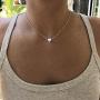 Osemind Heart Choker Necklace, Circle Choker Necklace, Star Choker Necklace, Gold Silver Dainty Choker Necklace for Women Girls Delicate Necklace Jewelry Gift