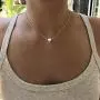 Osemind Heart Choker Necklace, Circle Choker Necklace, Star Choker Necklace, Gold Silver Dainty Choker Necklace for Women Girls Delicate Necklace Jewelry Gift