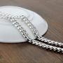 Dankadi Italy Design Solid 925 Sterling Silver Miami Cuban Link Chain Mens Necklace - Box Lock Cuban Link 10 MM 22-24-26 inches Jewelry Gift
