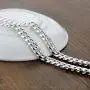 Dankadi Italy Silver Mens Chain Necklace Cuban Chain 202426 Size Rapper Favorite Man Jewelry
