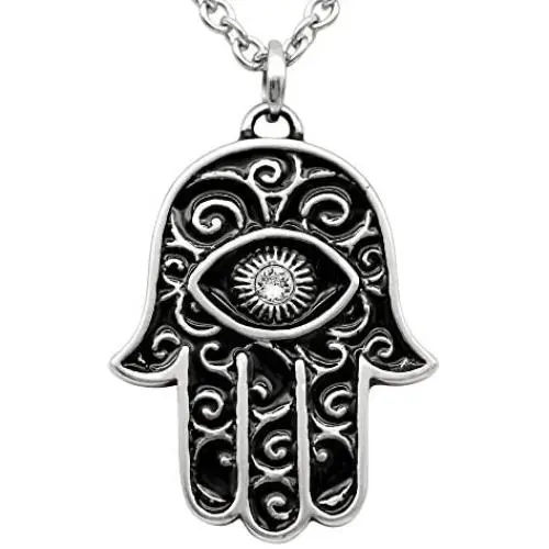 Controse Crystal-Eyed Hamsa Necklace Controse Crystal-Eyed Hamsa Necklace