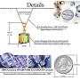 Swarovski Crystal Cube Pendant Necklaces for Women 14K Gold Plated Hypoallergenic Dainty Jewelry