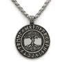 GuoShuang Norse Vikings Runes Amulet Pendant Necklace The Tree of Life Runes Pendant Necklace Nordic Talisman