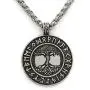 GuoShuang Norse Vikings Runes Amulet Pendant Necklace The Tree of Life Runes Pendant Necklace Nordic Talisman