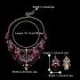 BriLove Womens Bohemian Boho Crystal Teardrop Filigree Leaf Hollow Statement Necklace Dangle Earrings Set BriLove Womens Bohemian Boho Crystal Teardrop Filigree Leaf Hollow Statement Necklace Dangle Earrings Set