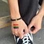 VNOX 2/5/10 Pcs LGBT Relationship Friendship Bracelet LGBT Pride Rainbow Bracelet Bead Bracelets for Gay Lesibian