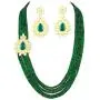 Aheli Ethnic Multi Strand Beaded Necklace Earrings Indian Bollywood Fashion Jewelry for Women Aheli Ethnic Multi Strand Beaded Necklace Earrings Indian Bollywood Fashion Jewelry for Women