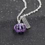 Stainless Steel Faith Pendant Necklace with Mustard Seed in Apple Shape Openable Bottle Case Charms Christian Necklaces Y786
