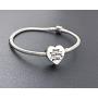Heart Charm Fit Charms Bracelet Christian Bible Verse Charm Prayer Faith Religious Jewelry Gifts for Women Girls