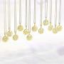 JADMIRE 14K Yellow Gold Plated Sterling Silver Swarovski Zirconia Zodiac Stars Pendant Necklace, 18''